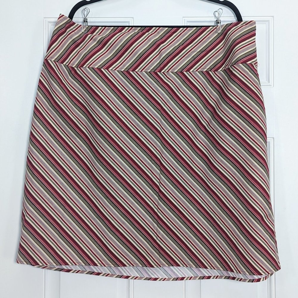 Lane Bryant Striped Mini Skirt